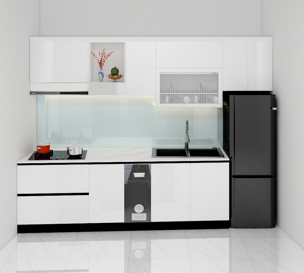 thi công tủ bếp nhựa