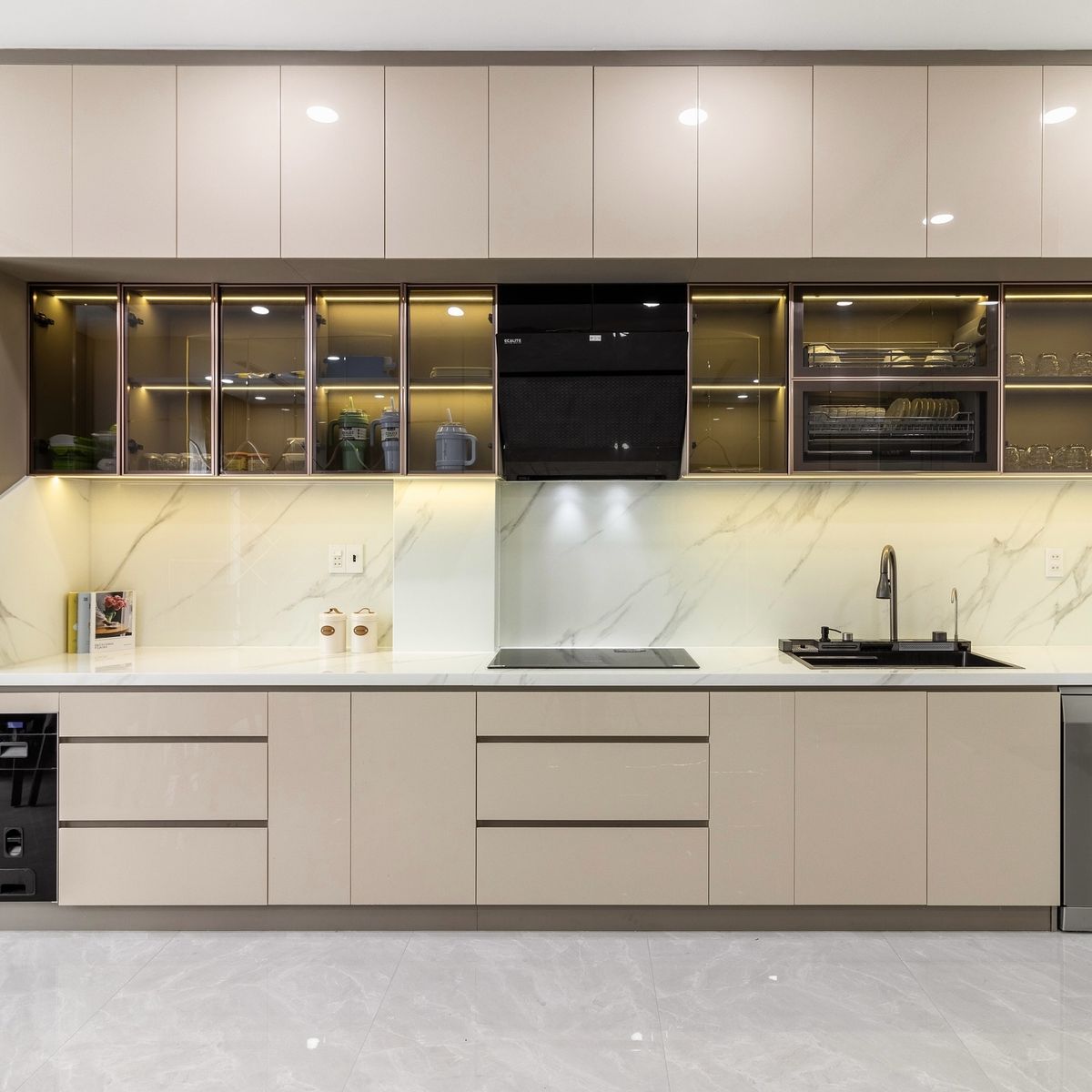 Kích thước tiêu chuẩn của tủ bếp chữ I