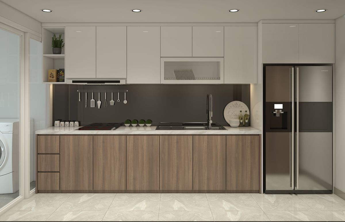 Các mẫu tủ bếp chữ I đẹp, hiện đại và tiện nghi