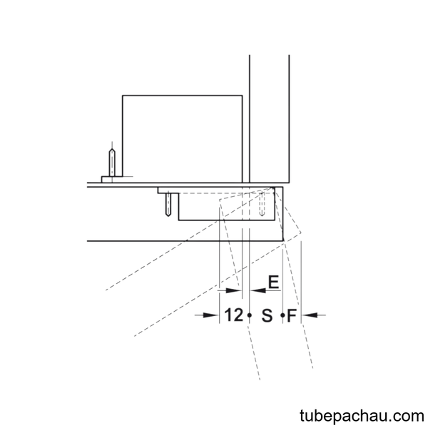 Bản Lề Âm 3 Chiều Hafele 342.79.300