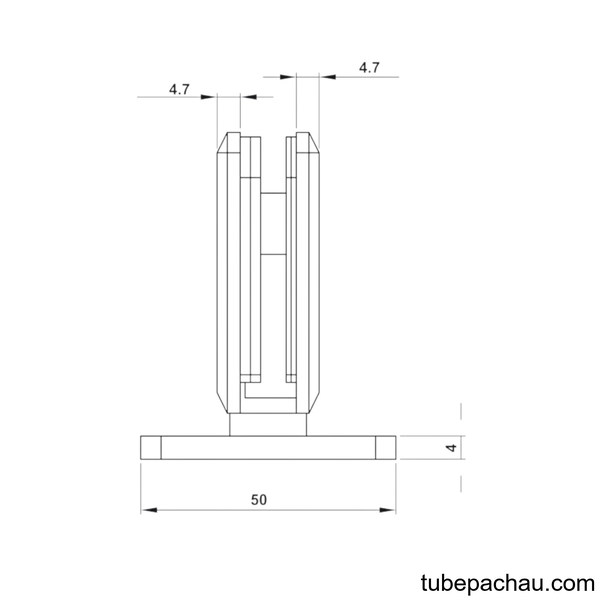 Bản Lề Kính - Tường 90º Hafele 499.05.851