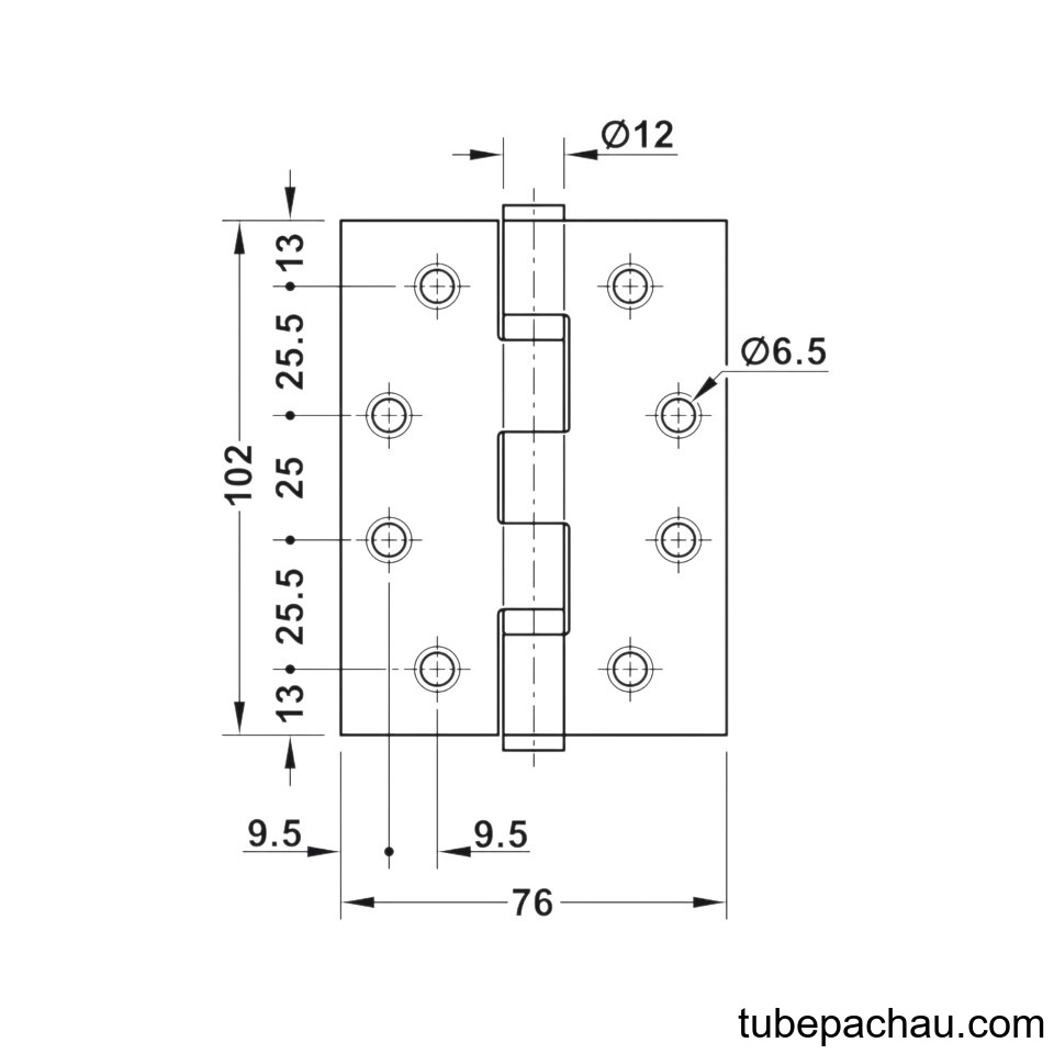 Bản Lề Lá 2 Vòng Bi 120Kg Hafele 926.98.020