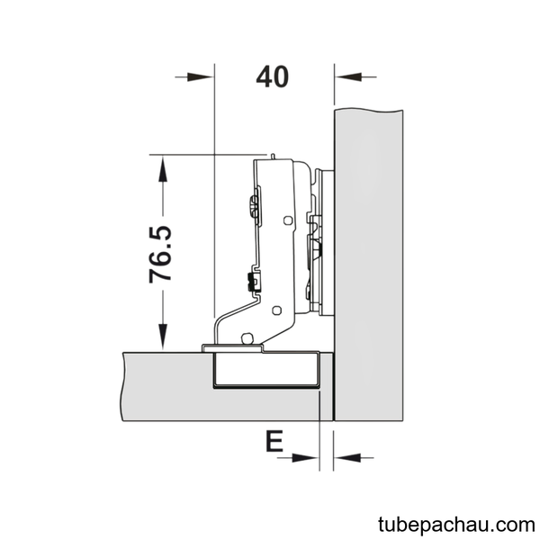 Bản Lề Lọt Lòng Metalla SM 98º Hafele 334.25.000