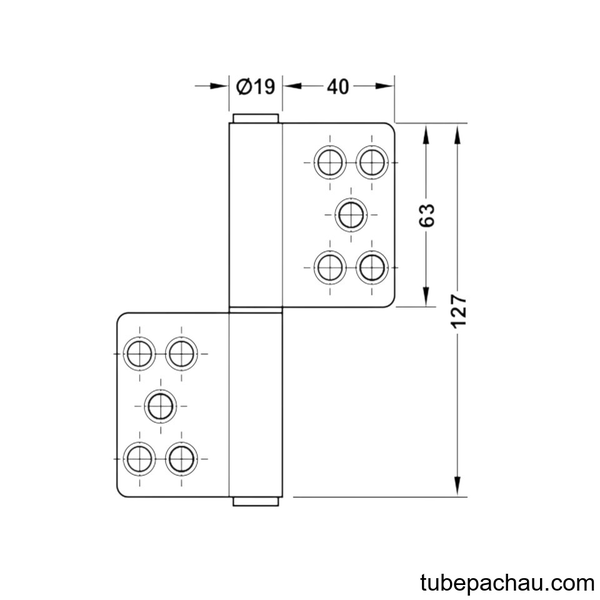 Bản Lề Nâng Hạ 80Kg Hafele 926.13.903