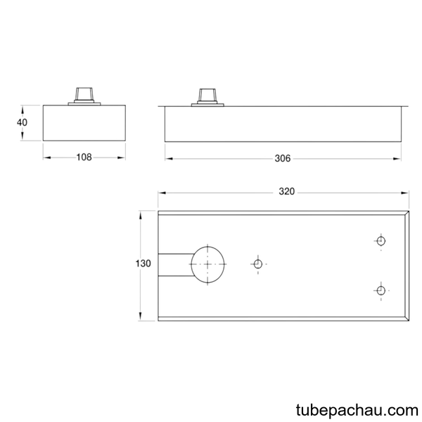 Bản Lề Sàn EN4 120Kg Hafele 932.79.040