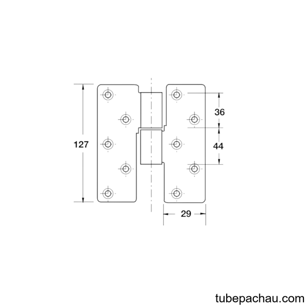 Bản Lề Trục Giữa Hafele 926.51.009