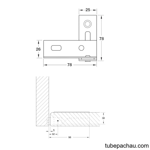 Bản Lề Trục Xoay Hafele 927.98.000