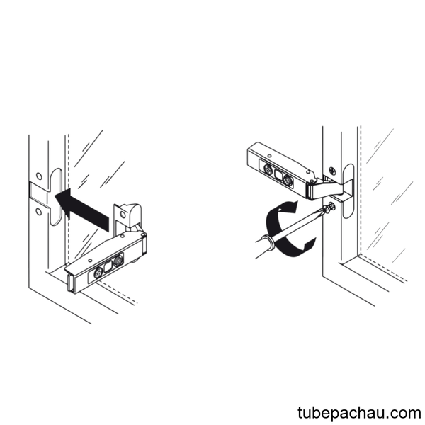 Bản Lề Trùm Ngoài Metalla SM 110º Cho Khung Nhôm Hafele 315.26.700