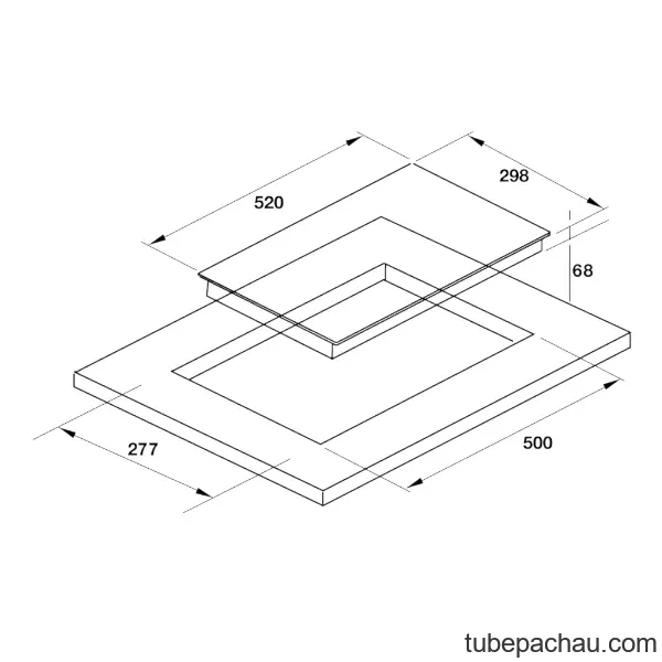 Bếp điện Domino Hafele HC-R302D 536.61.670