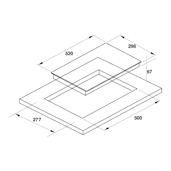 Bếp Điện Domino HC-R302D Hafele 536.61.670