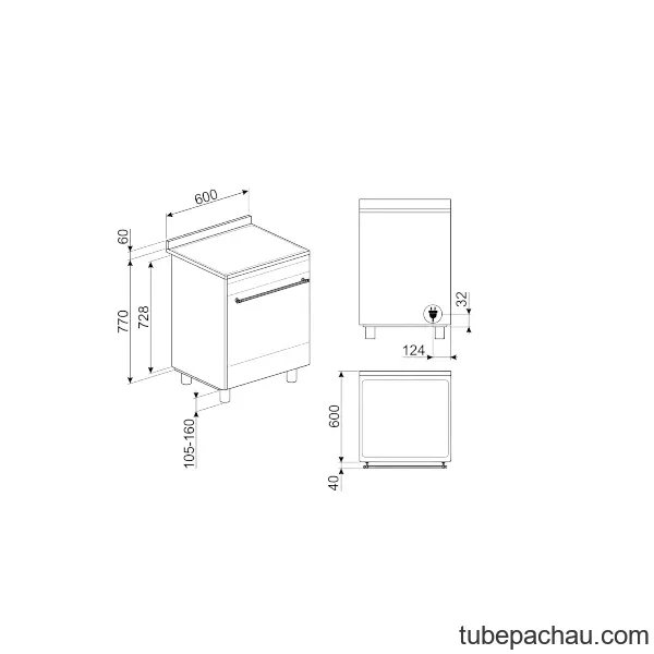 Bếp điện liền lò Hafele Smeg CO68CMA8 536.64.794