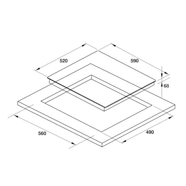 Bếp Từ 3 Vùng Nấu HC-I603D Hafele 536.61.631