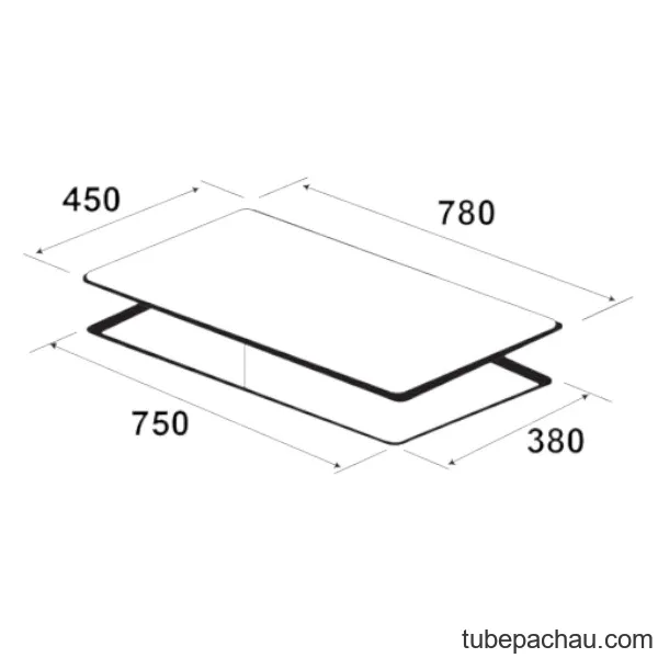 Bếp từ 3 vùng nấu Kaff KF-IH6003II lắp âm