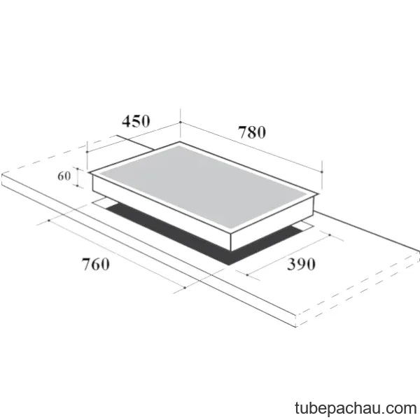 Bếp từ Canzy 3 vùng nấu CZ ML86GA lắp âm