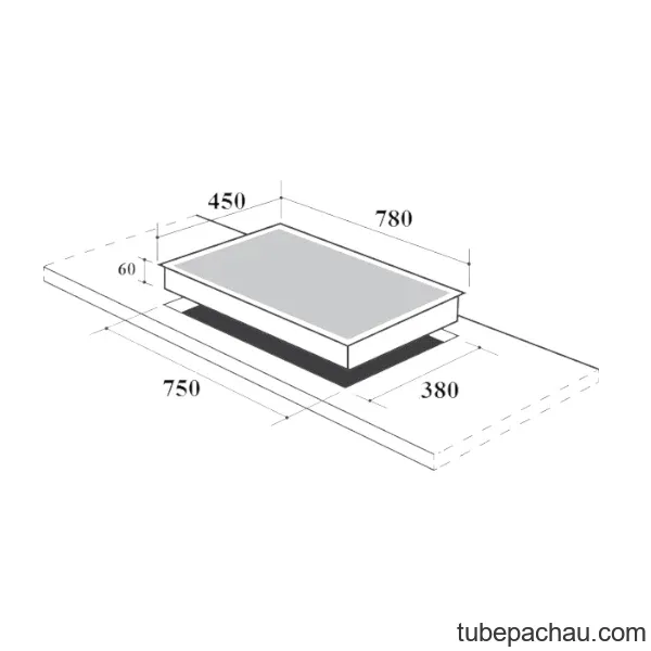 Bếp từ Canzy 3 vùng nấu CZ TL67GA lắp âm