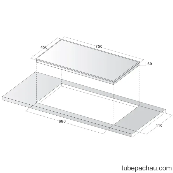 Bếp từ đôi Canzy CZ 989D lắp âm