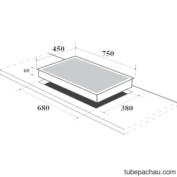 Bếp từ đôi Canzy CZ TL67A lắp âm