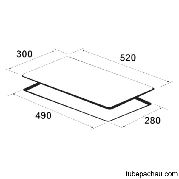 Bếp từ đôi Domino Kaff KF-SM200II lắp âm