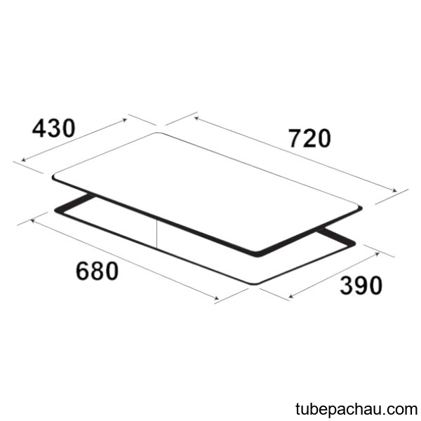 Bếp từ đôi Kaff KF - 179II lắp âm