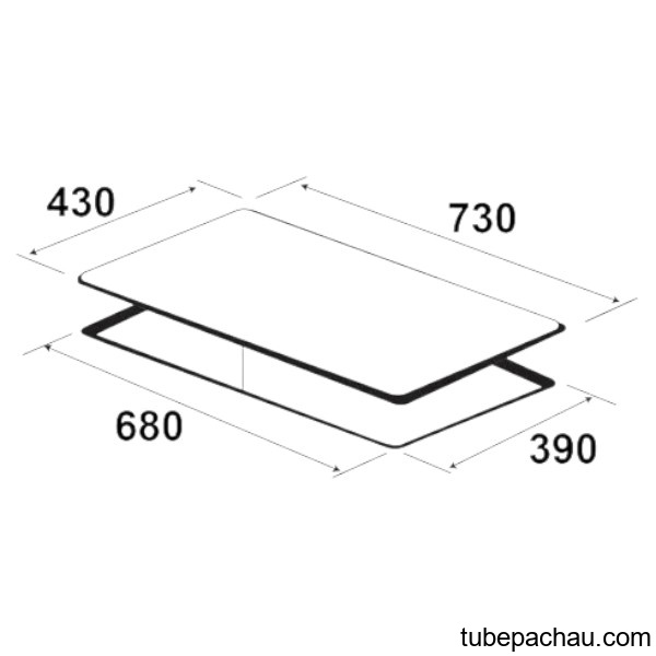 Bếp từ đôi Kaff KF-7008II lắp âm