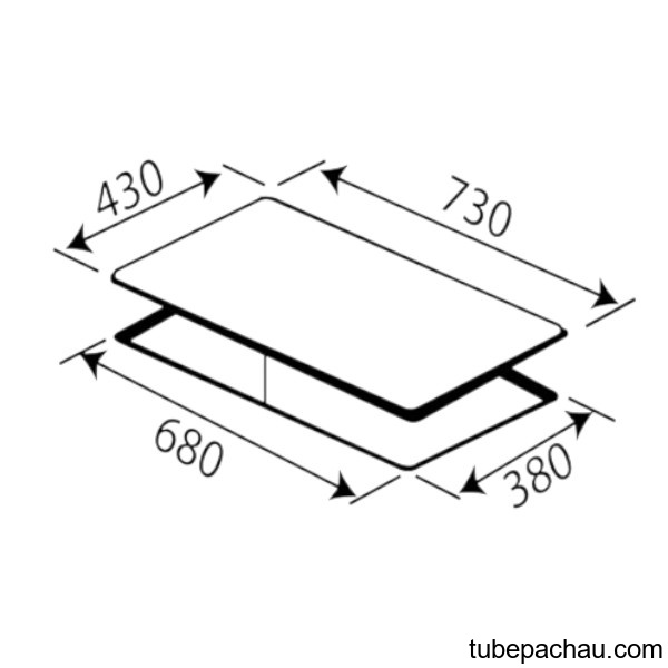 Bếp từ đôi Kaff KF-866GII lắp âm