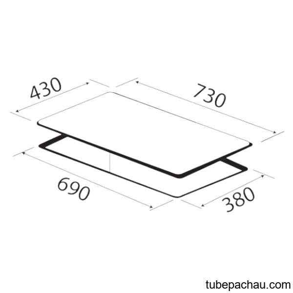 Bếp từ đôi Kaff KF-IH201II lắp âm