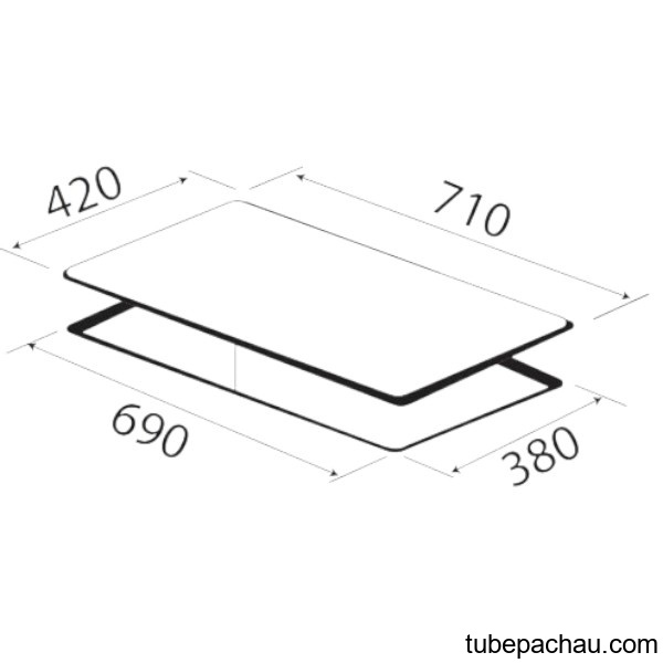 Bếp từ đôi Kaff KF-IH202II lắp âm