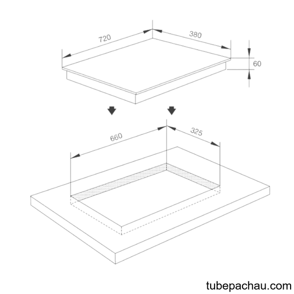 Bếp từ đôi Malloca MH02I