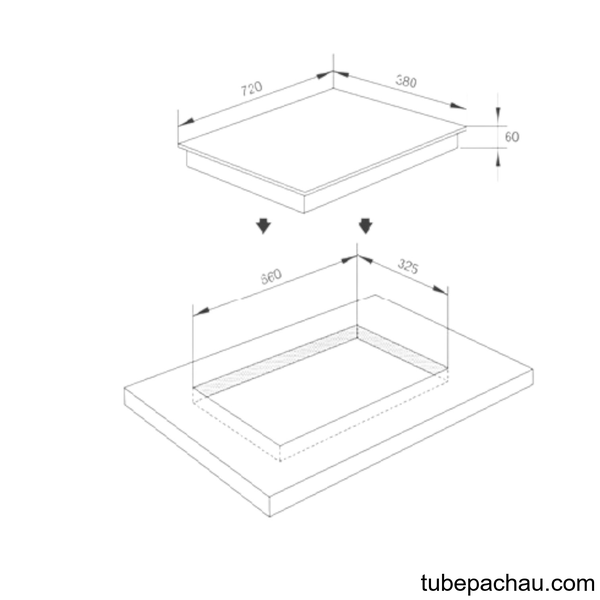 Bếp từ đôi Malloca MH02ID