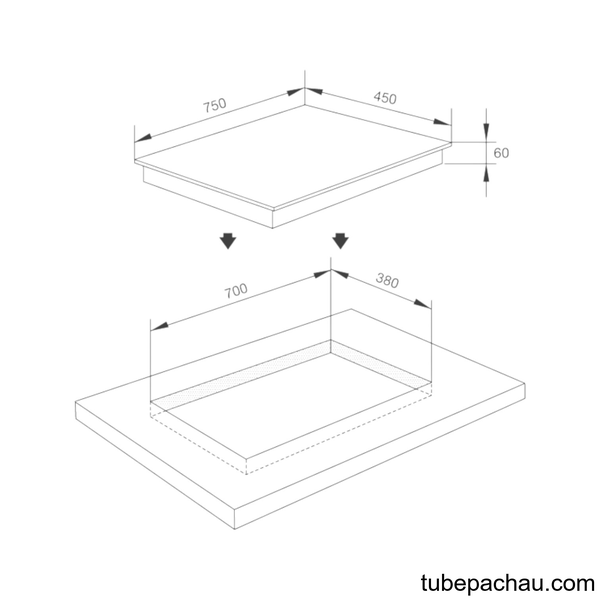 Bếp từ đôi Malloca MH02IN