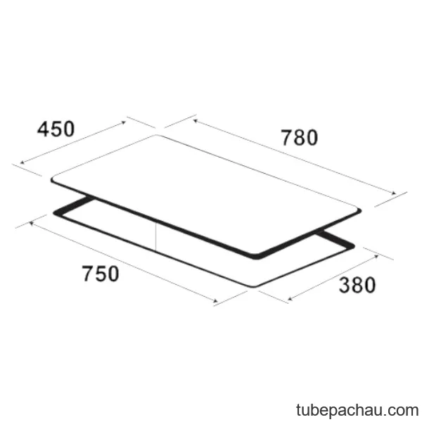 Bếp từ Kaff 3 vùng nấu KF-IG3001II lắp âm