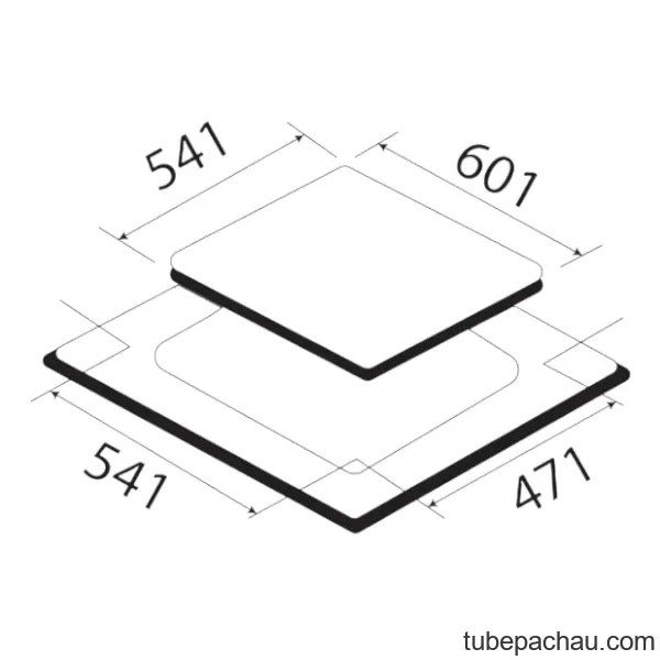 Bếp từ Kaff 3 vùng nấu KF-SQ38IH lắp âm