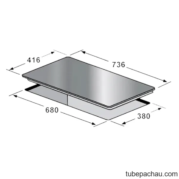Bếp từ kết hợp hồng ngoại Kaff KF-7008IH