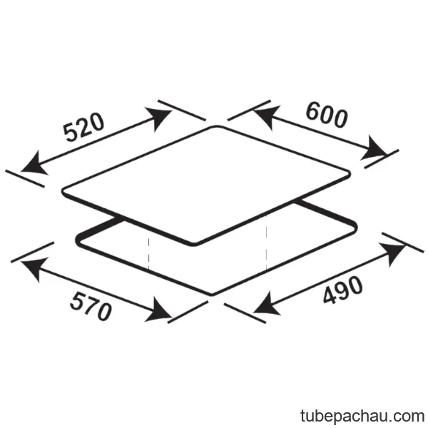 Bếp từ kết hợp hồng ngoại Kaff KF-SQ5463I Fabio