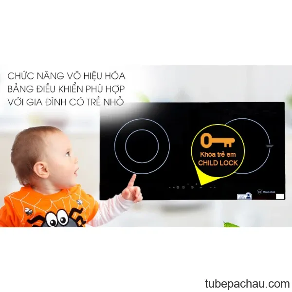 Bếp từ kết hợp hồng ngoại Malloca MH02IR