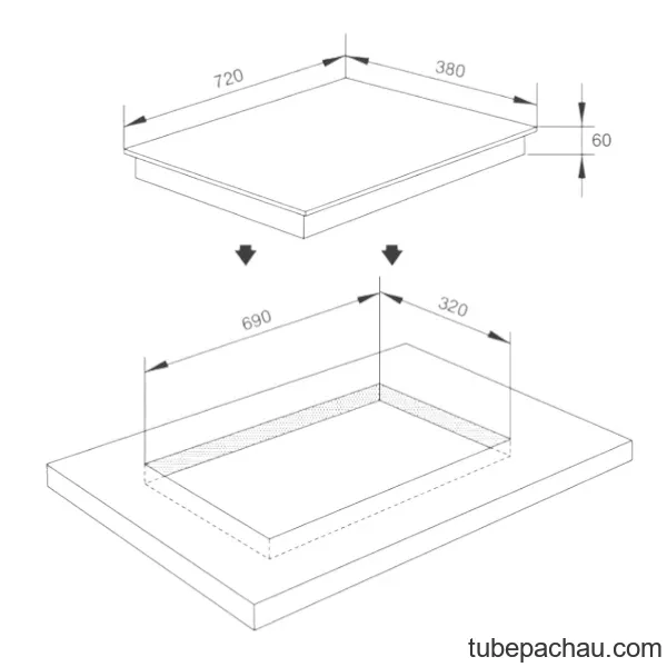 Bếp từ kết hợp hồng ngoại Malloca MH02IR