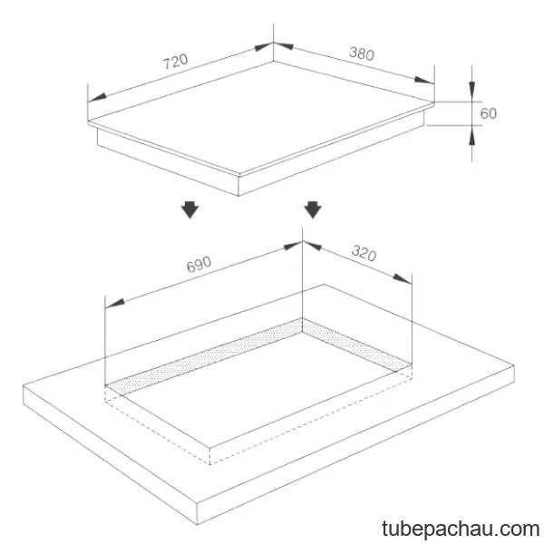Bếp từ kết hợp hồng ngoại Malloca MH02IRSB
