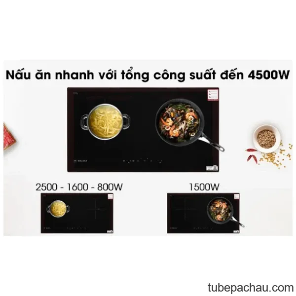 Bếp từ kết hợp hồng ngoại Malloca MIR772