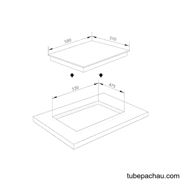 Bếp từ Malloca 3 vùng nấu MH-03I lắp âm