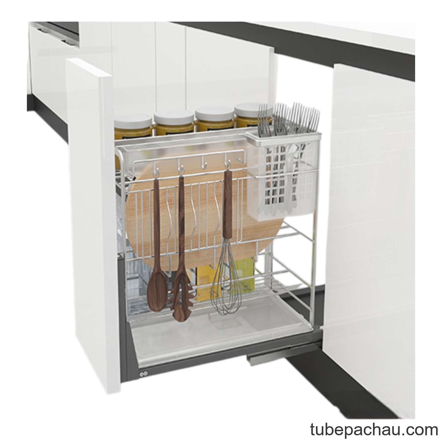 Bộ Đựng Dao Thớt Chai Lọ Sonata 200mm Hafele 549.20.012