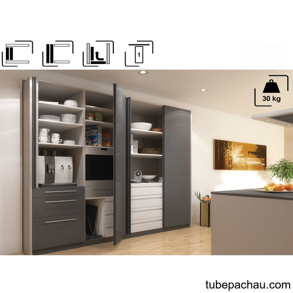 Bộ Phụ Kiện Cửa 50Kg Concepta Hafele 408.30.048