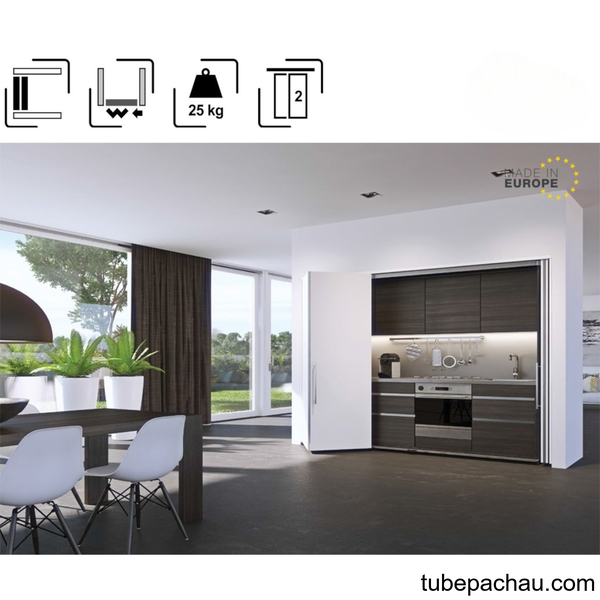 Bộ Phụ Kiện Cửa Concepta Folding 25 Trái Hafele 408.31.002