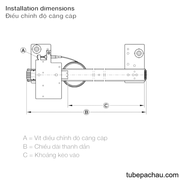 Bộ Phụ Kiện Cửa Trượt Xoay Slido F-Park71 25B Hafele 408.25.001