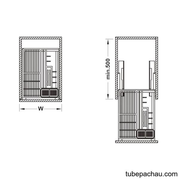 Bộ Rổ Đa Năng 300mm Hafele 549.34.053