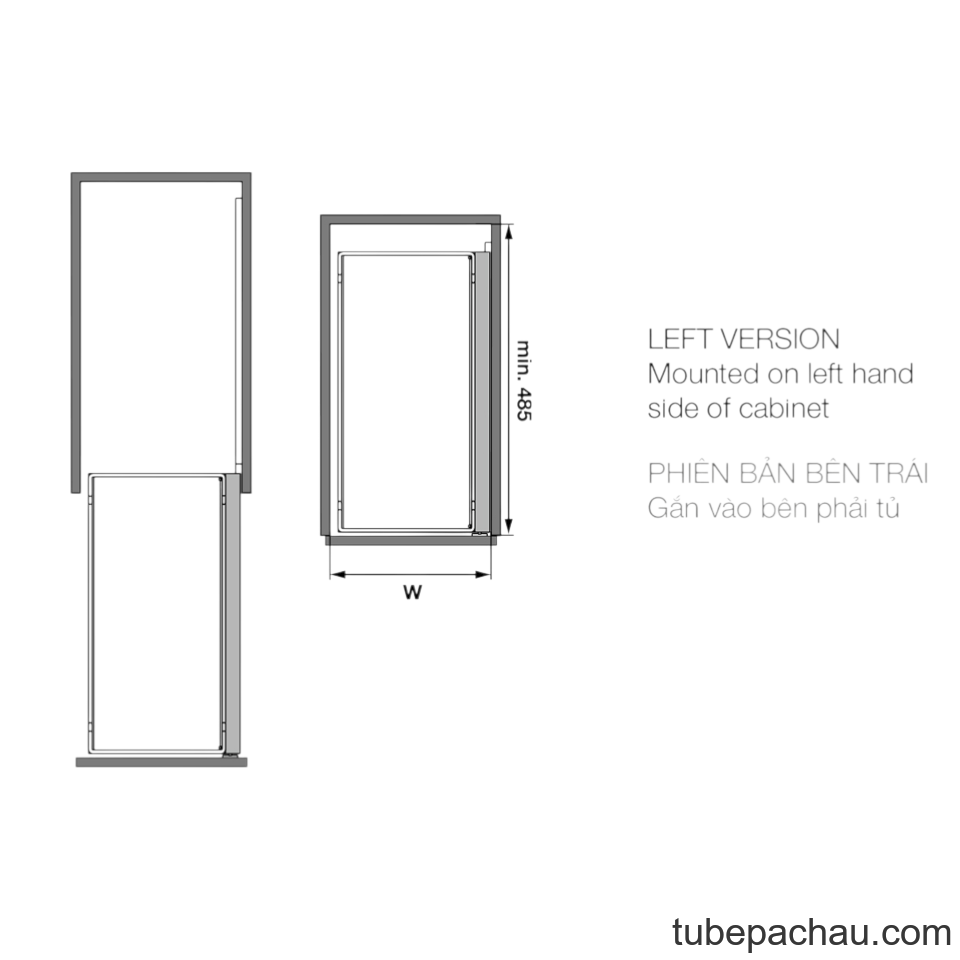 Bộ Rổ Kéo Comfort II 400mm Trái Hafele 545.53.969