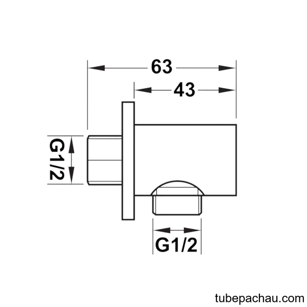 Bộ Tiếp Nước Dạng Tròn Hafele 485.60.060