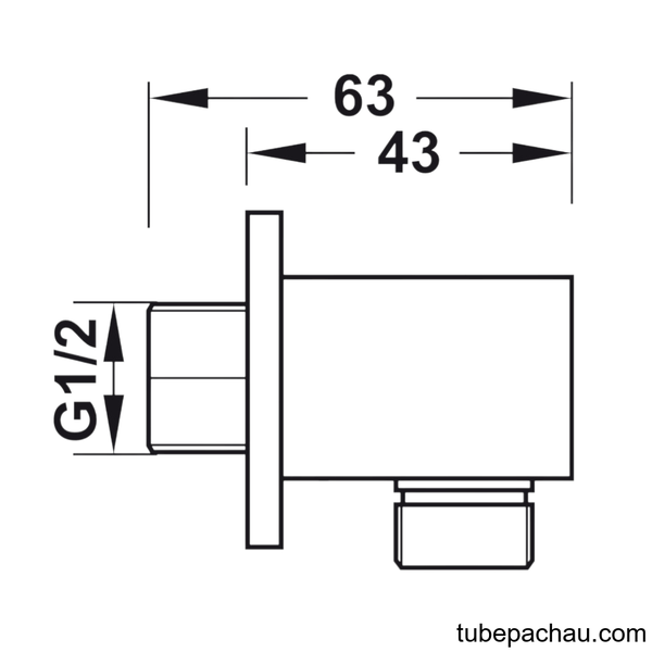 Bộ Tiếp Nước Dạng Vuông Hafele 485.60.009