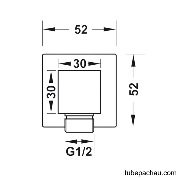 Bộ Tiếp Nước Dạng Vuông Hafele 485.60.009