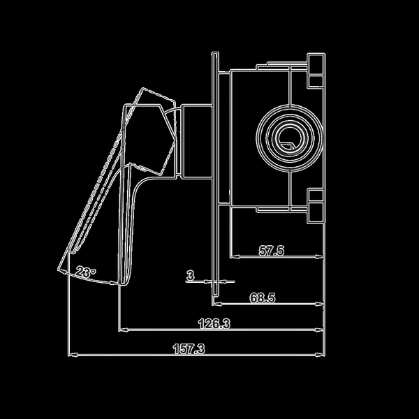 Bộ Trộn Âm 1 Đường Nước Kobe Hafele 589.15.008