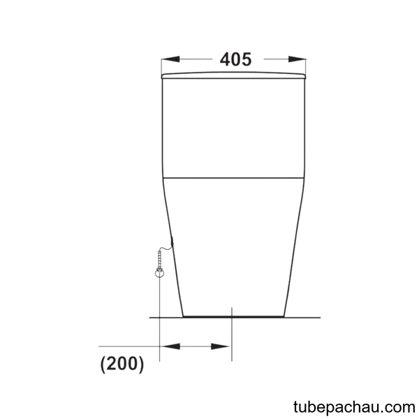 Bồn Cầu 1 Khối Sapporo Hafele 588.79.406